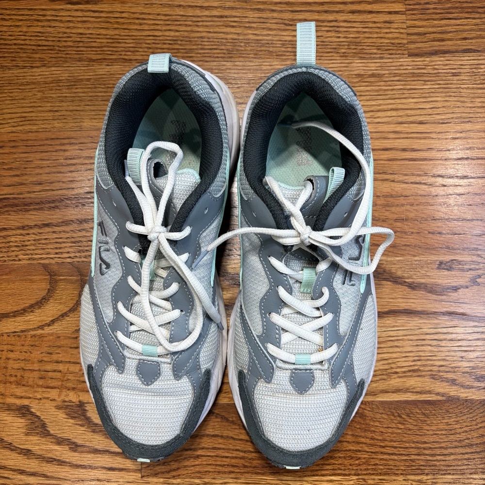 FILA Recollector Mint Green & White Athletic Sneakers - Picture 7 of 11